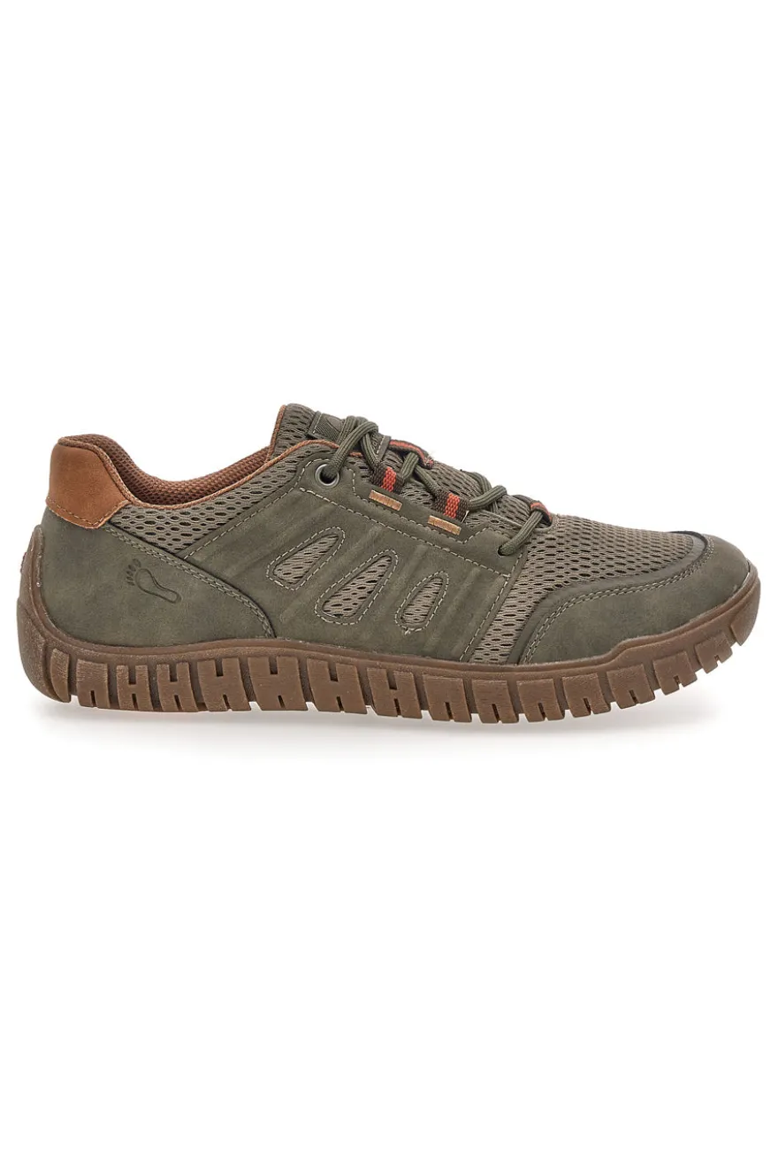 Sneaker da uomo verde con suola carrarmato Relife 68882572211F