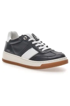 Sneaker nera in vera pelle con dettagli bianchi Pittarello Capsule Grace