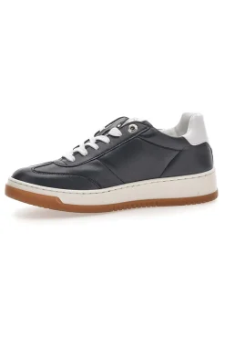 Sneaker nera in vera pelle con dettagli bianchi Pittarello Capsule Grace