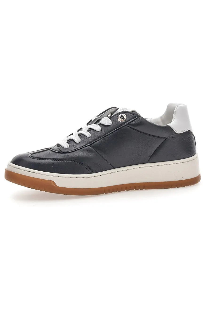 Sneaker nera in vera pelle con dettagli bianchi Pittarello Capsule Grace