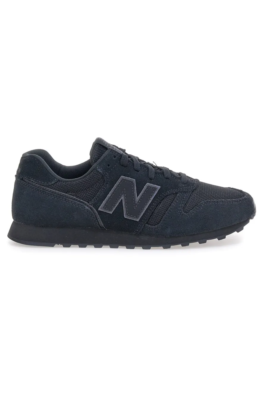 Sneaker nere tomaia in pelle e tessuto New balance 373