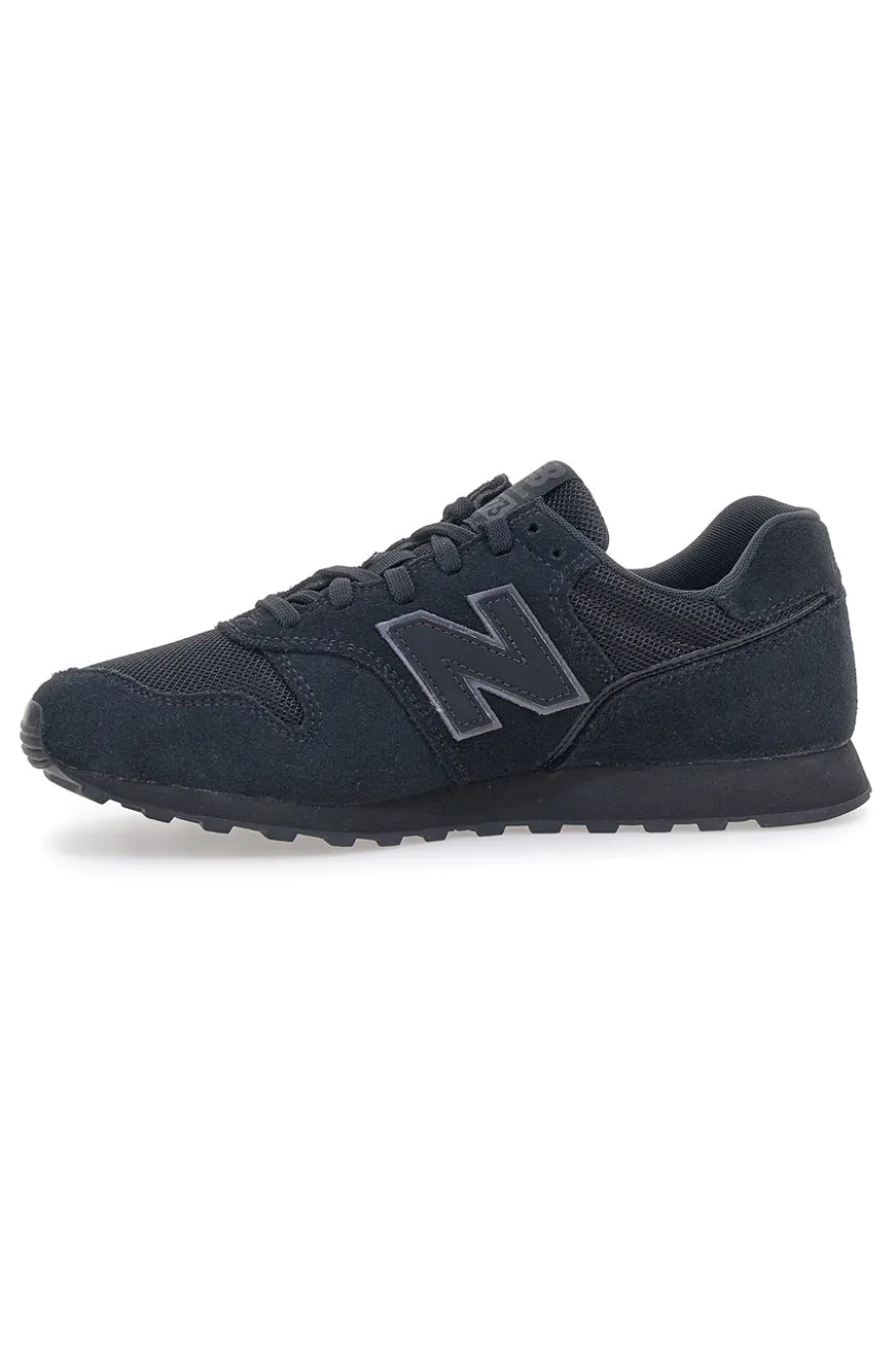 Sneaker nere tomaia in pelle e tessuto New balance 373