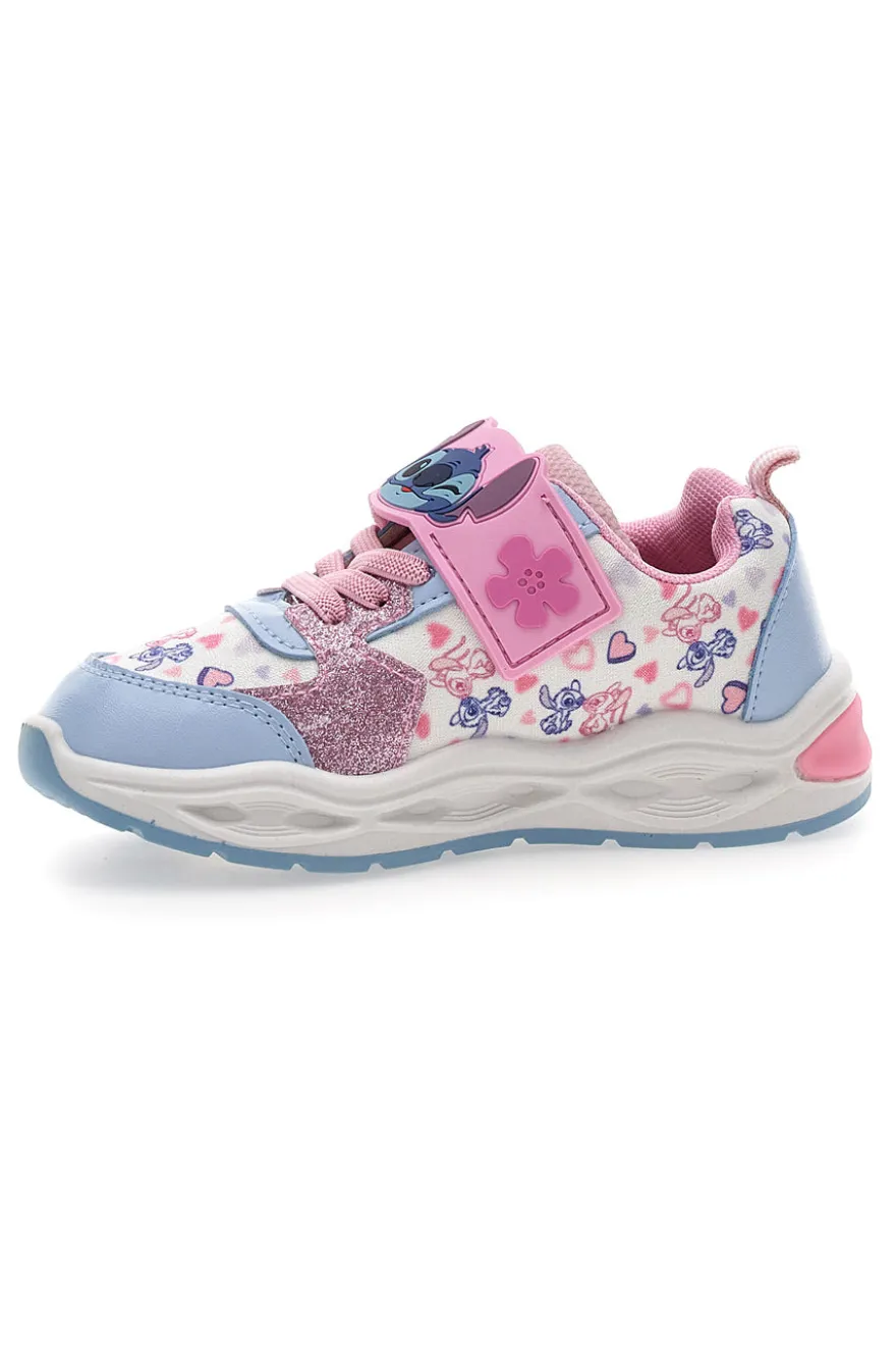 Sneaker rosa con luci Lilo&stitch D6020202T