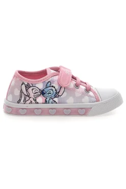 Sneaker rosa con luci Stitch D14450