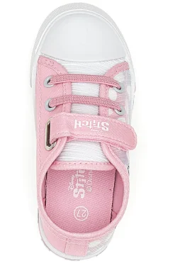 Sneaker rosa con luci Stitch D14450