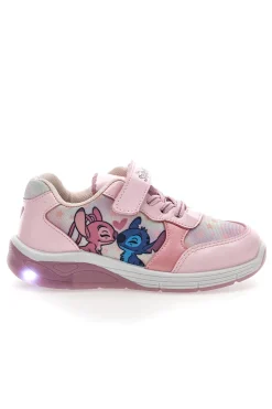 Sneaker rosa con luci Stitch D14638