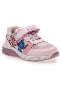 Sneaker rosa con luci Stitch D14638