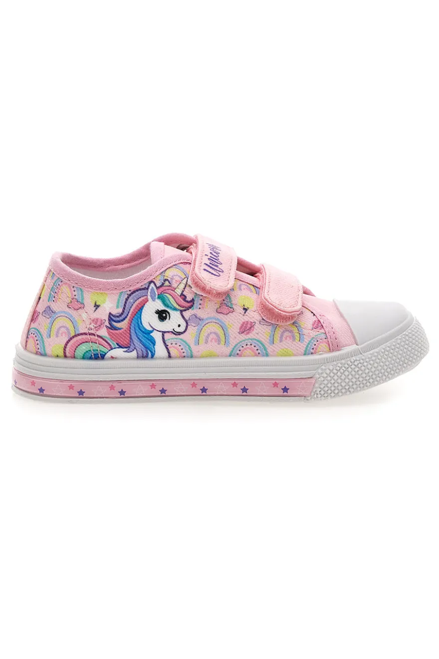 Sneaker rosa con luci Unicorn S8010201T