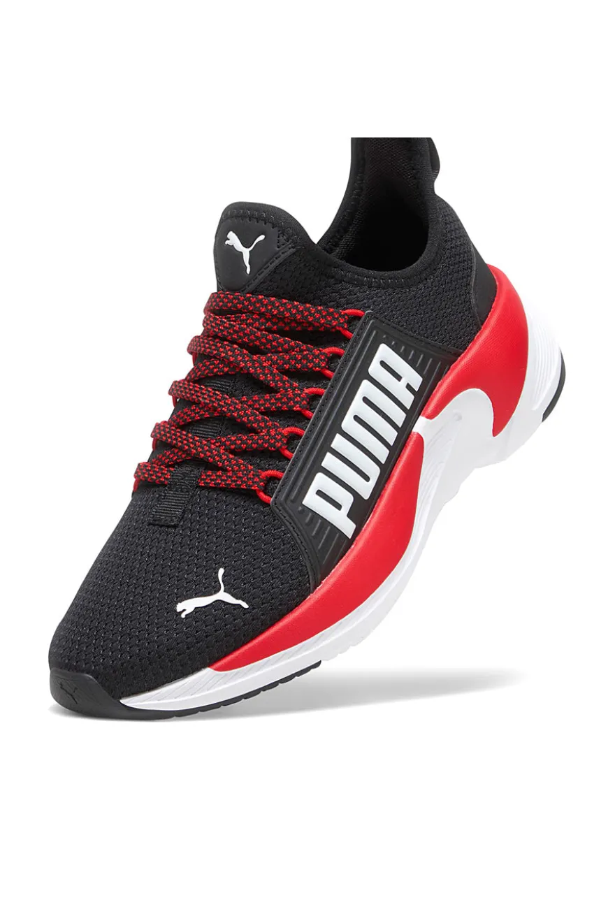 Sneaker slip op nera e rossa soletta in memory foam Puma PREMIER SLIP ON JR