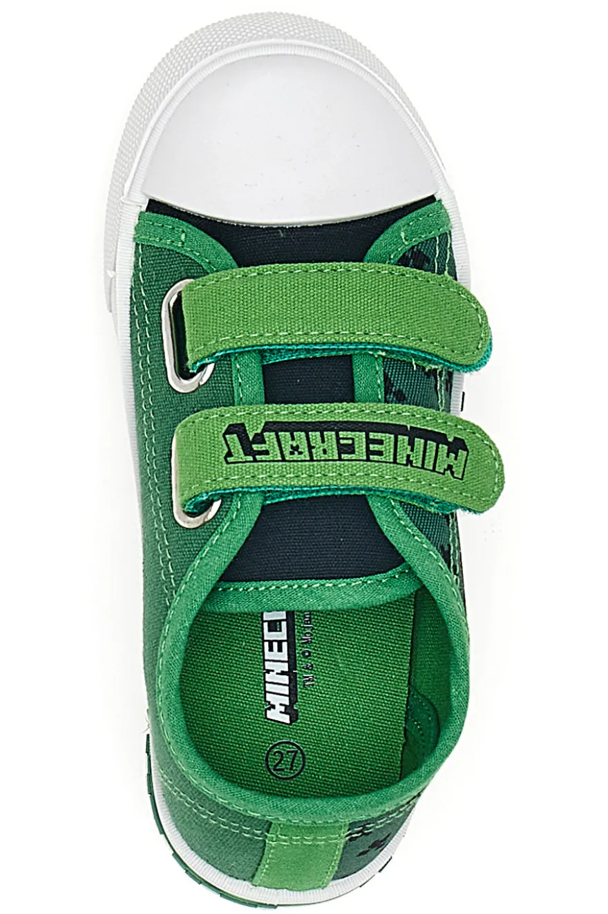 Sneaker verde con luci Minecraft K14666