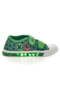Sneaker verde con luci Minecraft K14666
