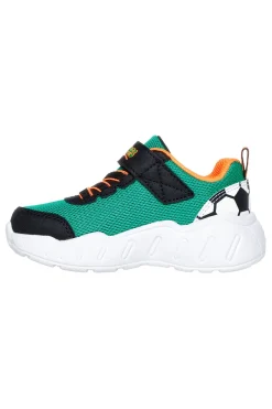 Sneaker Verde e Arancione con strap e grafica laterale Skechers Play Scene
