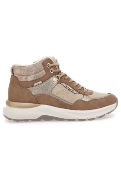 Sneakers alte beige con interno caldo e zip laterale Relife 25807B04R
