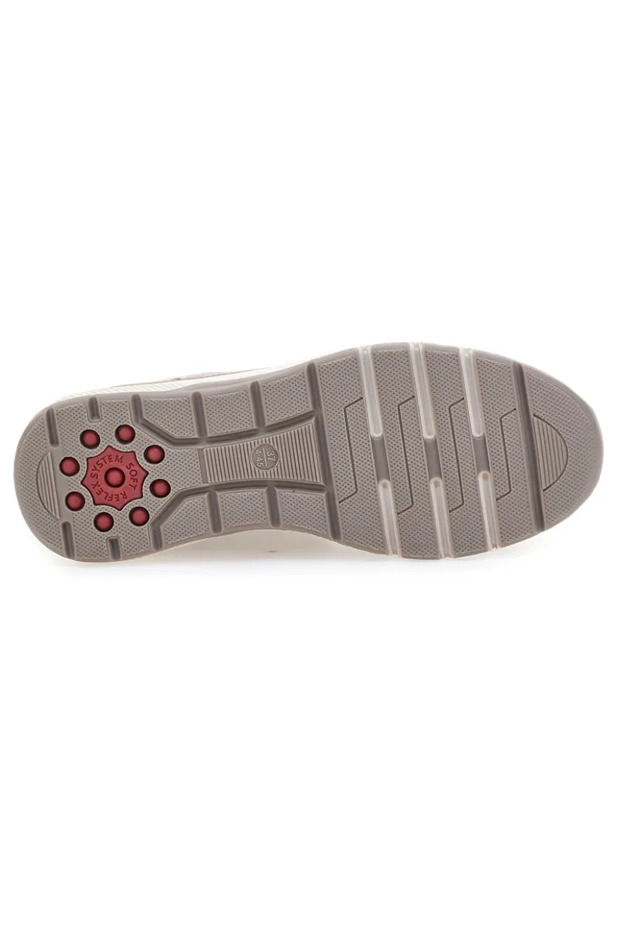Sneakers alte beige con interno caldo e zip laterale Relife 25807B04R