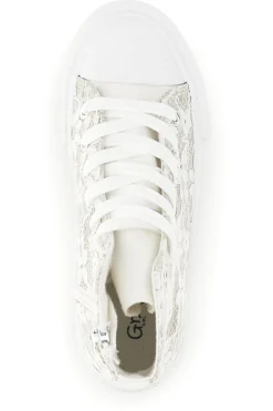 Sneakers Alte Beige con Pizzo Floreale Grazie girl 155727