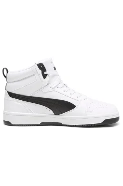 Sneakers alte bianche con dettagli neri Rebound V6 Puma