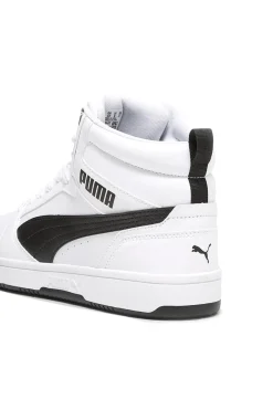 Sneakers alte bianche con dettagli neri Rebound V6 Puma