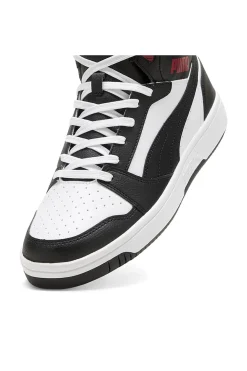 Sneakers Alte Bianche con dettagli neri e rossi Puma Rebound V6 39232624