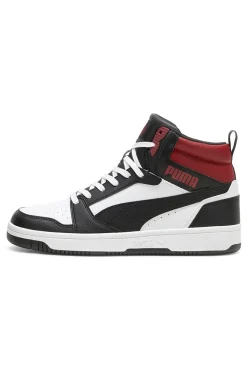 Sneakers Alte Bianche con dettagli neri e rossi Puma Rebound V6 39232624