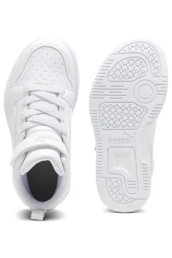 Sneakers alte bianche con strappo Puma Rebound V6 Mid AC+ PS