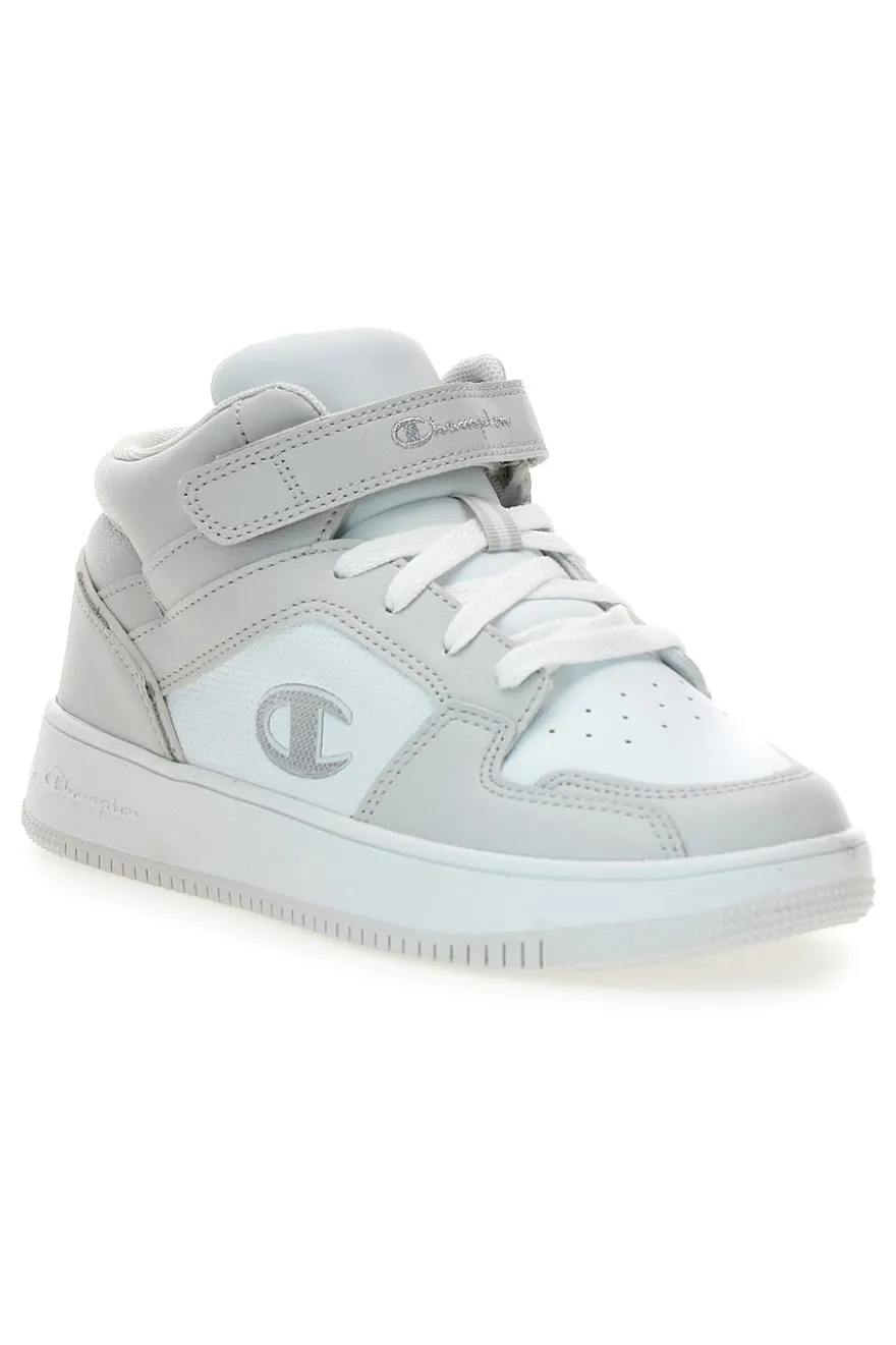 Sneakers alte bianche con logo Champion RD18 2 Mid G GS