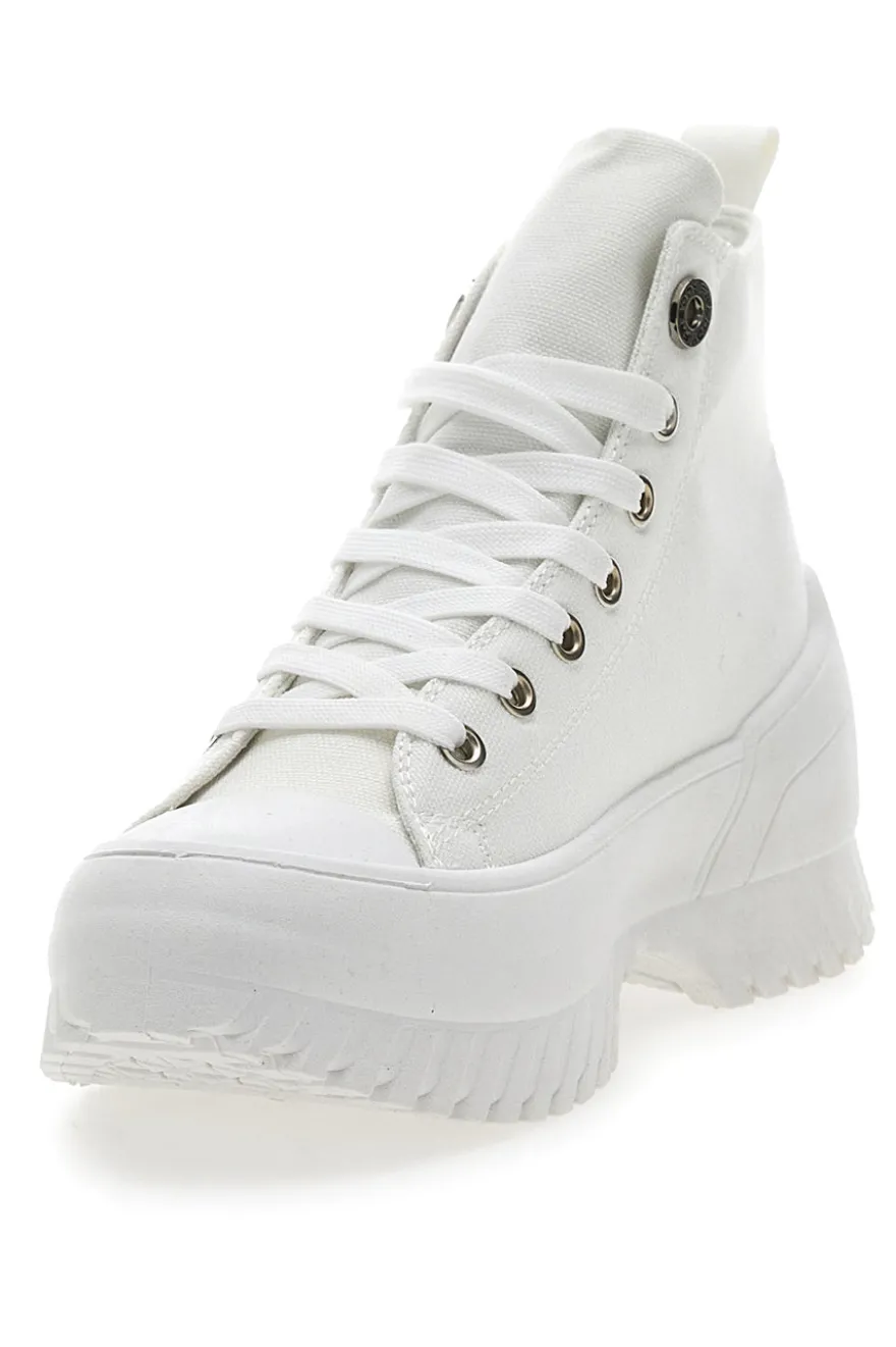 Sneakers Alte Bianche con Platform FREDDY FY7602