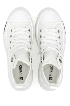 Sneakers Alte Bianche con Platform FREDDY FY7602