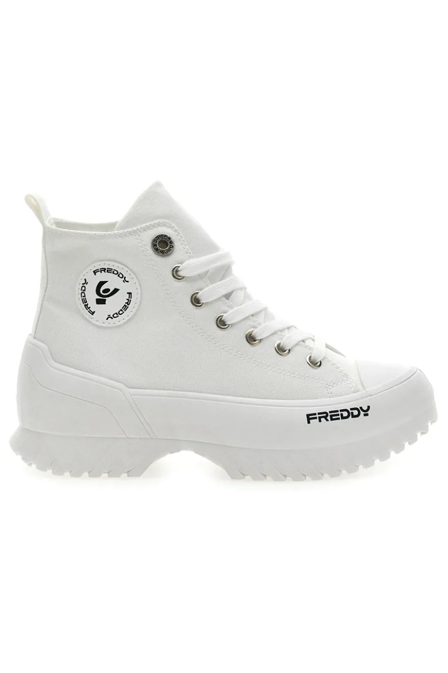 Sneakers Alte Bianche con Platform FREDDY FY7602