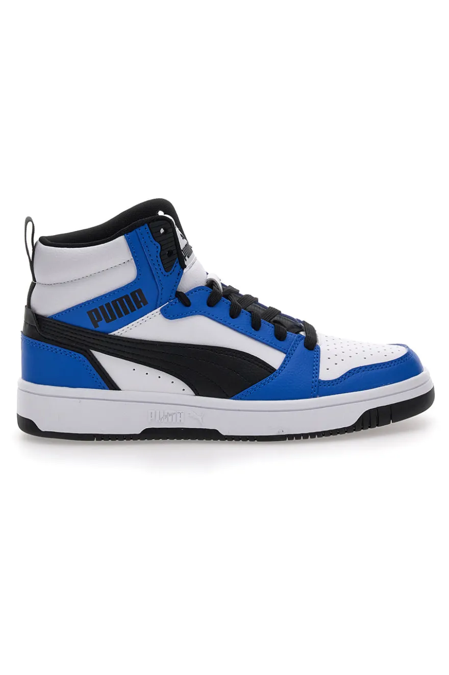 Sneakers alte Bianche e Blu Puma Rebound V6 mid