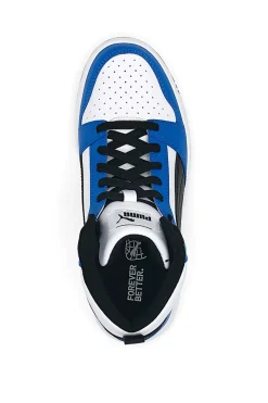 Sneakers alte Bianche e Blu Puma Rebound V6 mid