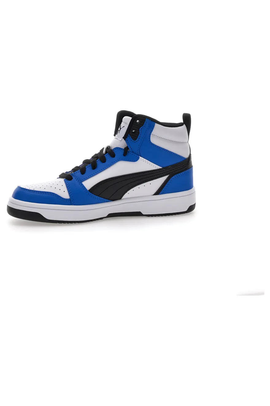 Sneakers alte Bianche e Blu Puma Rebound V6 mid