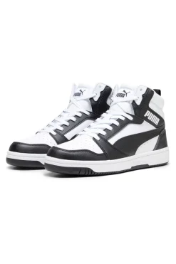 Sneakers Alte Bianche e Nere PUMA Rebound v6