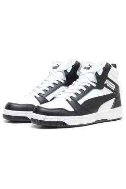 Sneakers alte bianche e nere Puma Rebound V6
