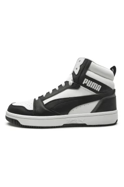 Sneakers alte bianche e nere Puma Rebound V6