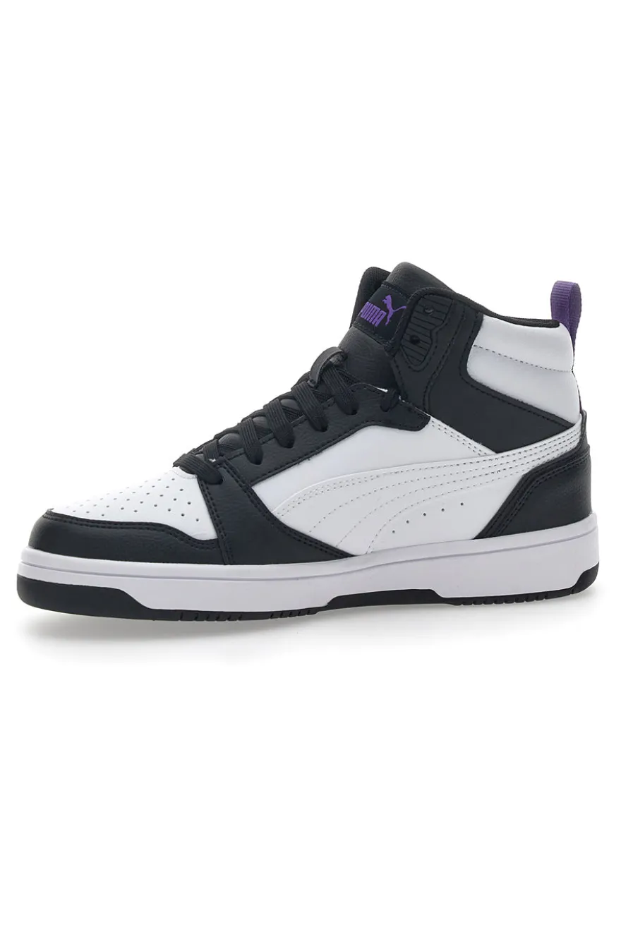 Sneakers Alte Bianche e Nere da Ragazzi Puma Rebound V6 Mid Deep Dive JR