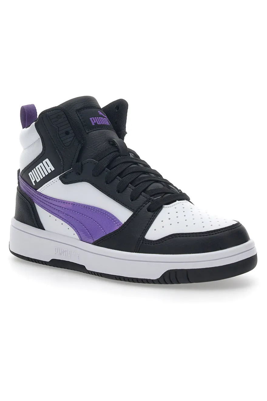 Sneakers Alte Bianche e Nere da Ragazzi Puma Rebound V6 Mid Deep Dive JR