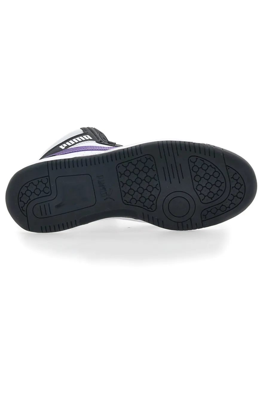 Sneakers Alte Bianche e Nere da Ragazzi Puma Rebound V6 Mid Deep Dive JR