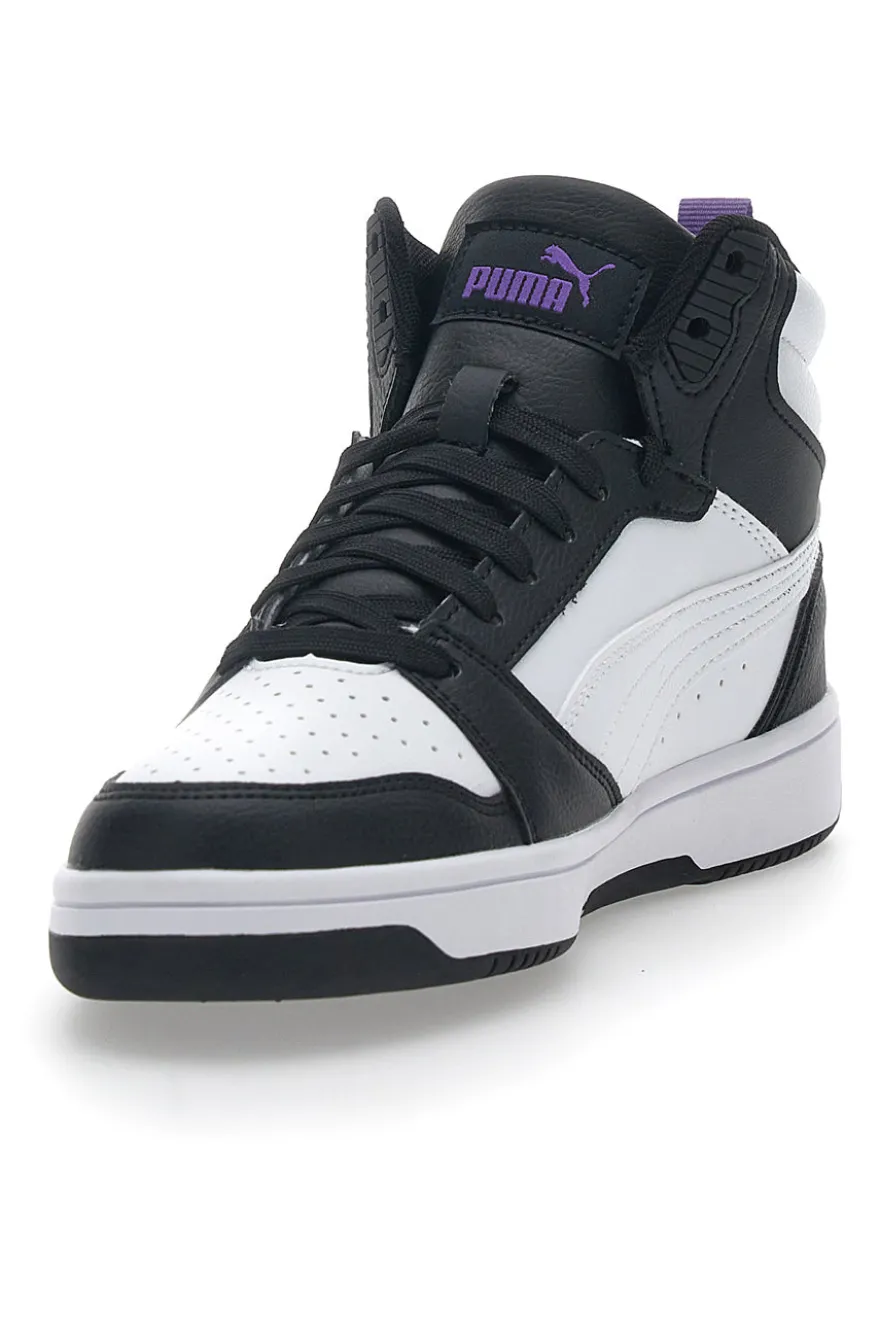 Sneakers Alte Bianche e Nere da Ragazzi Puma Rebound V6 Mid Deep Dive JR