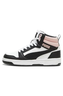 Sneakers Alte Bianche e Nere PUMA REBOUND V6
