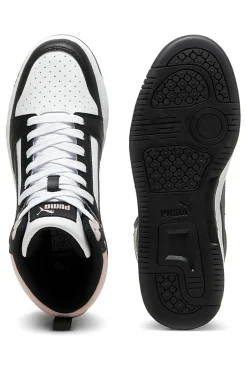 Sneakers Alte Bianche e Nere PUMA REBOUND V6