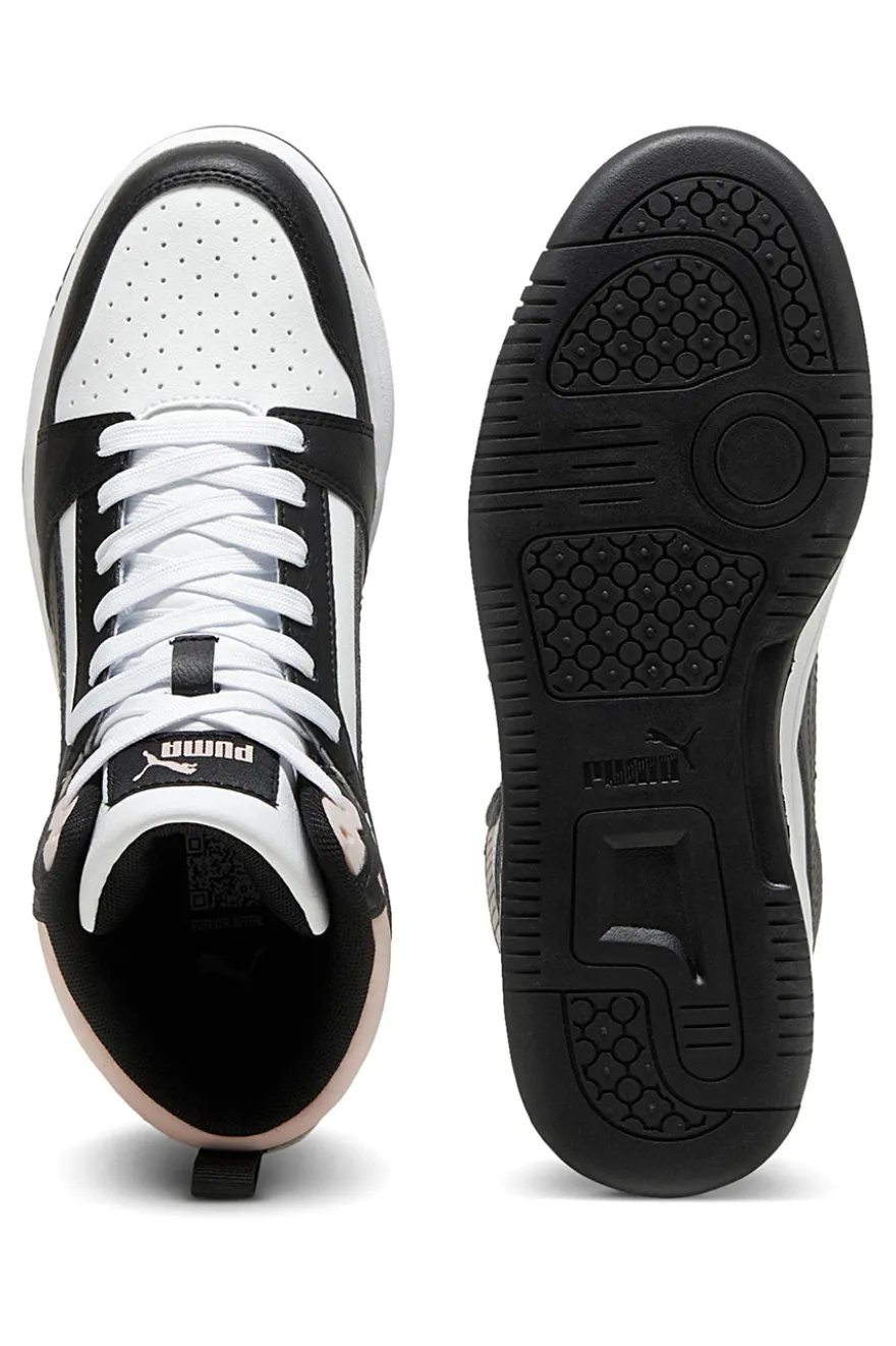 Sneakers Alte Bianche e Nere PUMA REBOUND V6