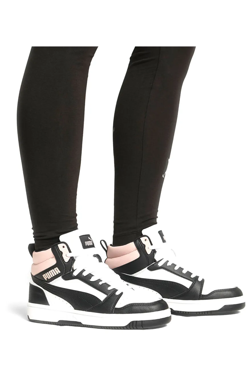 Sneakers Alte Bianche e Nere PUMA REBOUND V6
