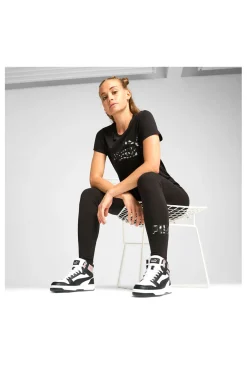 Sneakers Alte Bianche e Nere PUMA REBOUND V6
