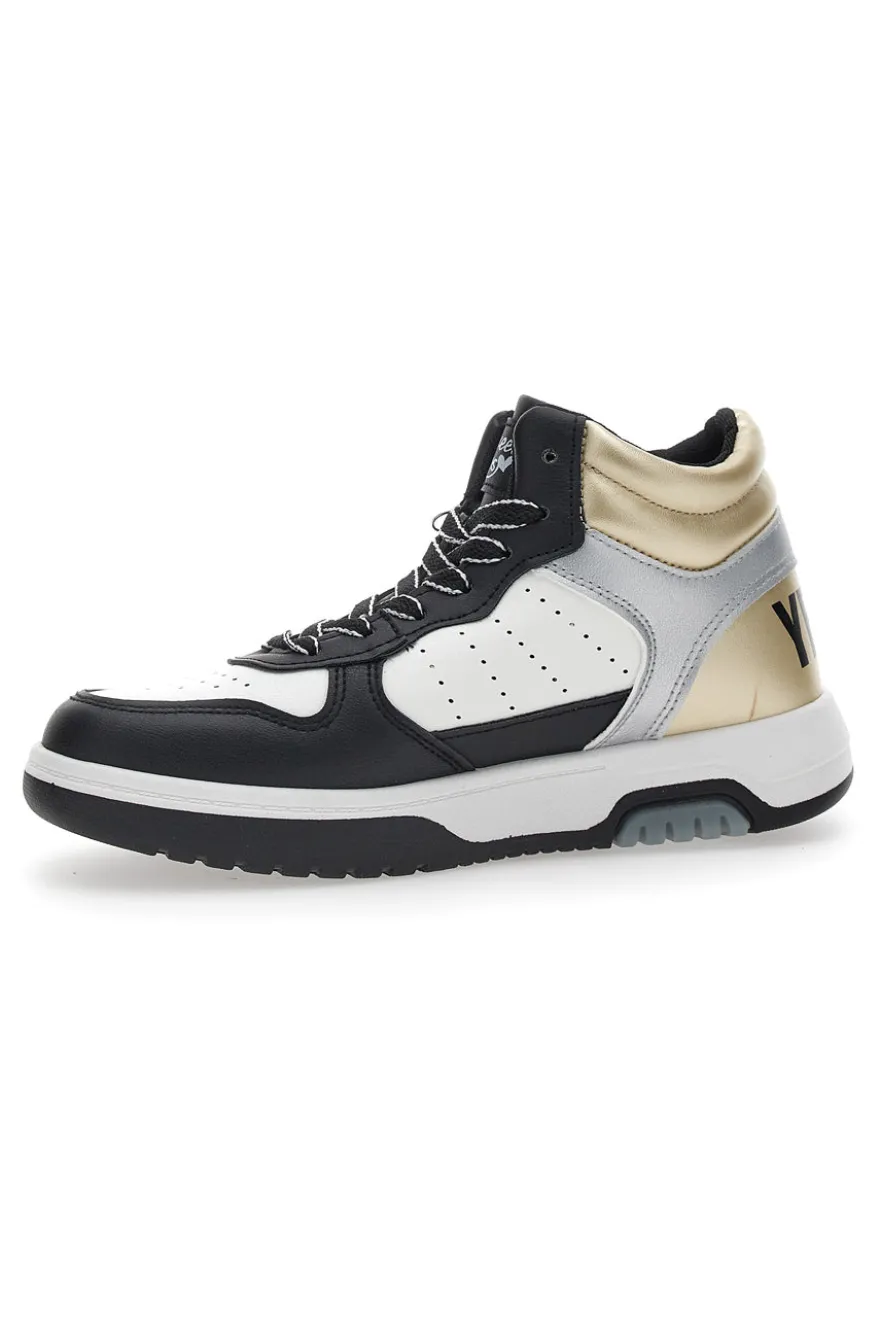 Sneakers Alte Bianche e Nere Sweet Years 8580