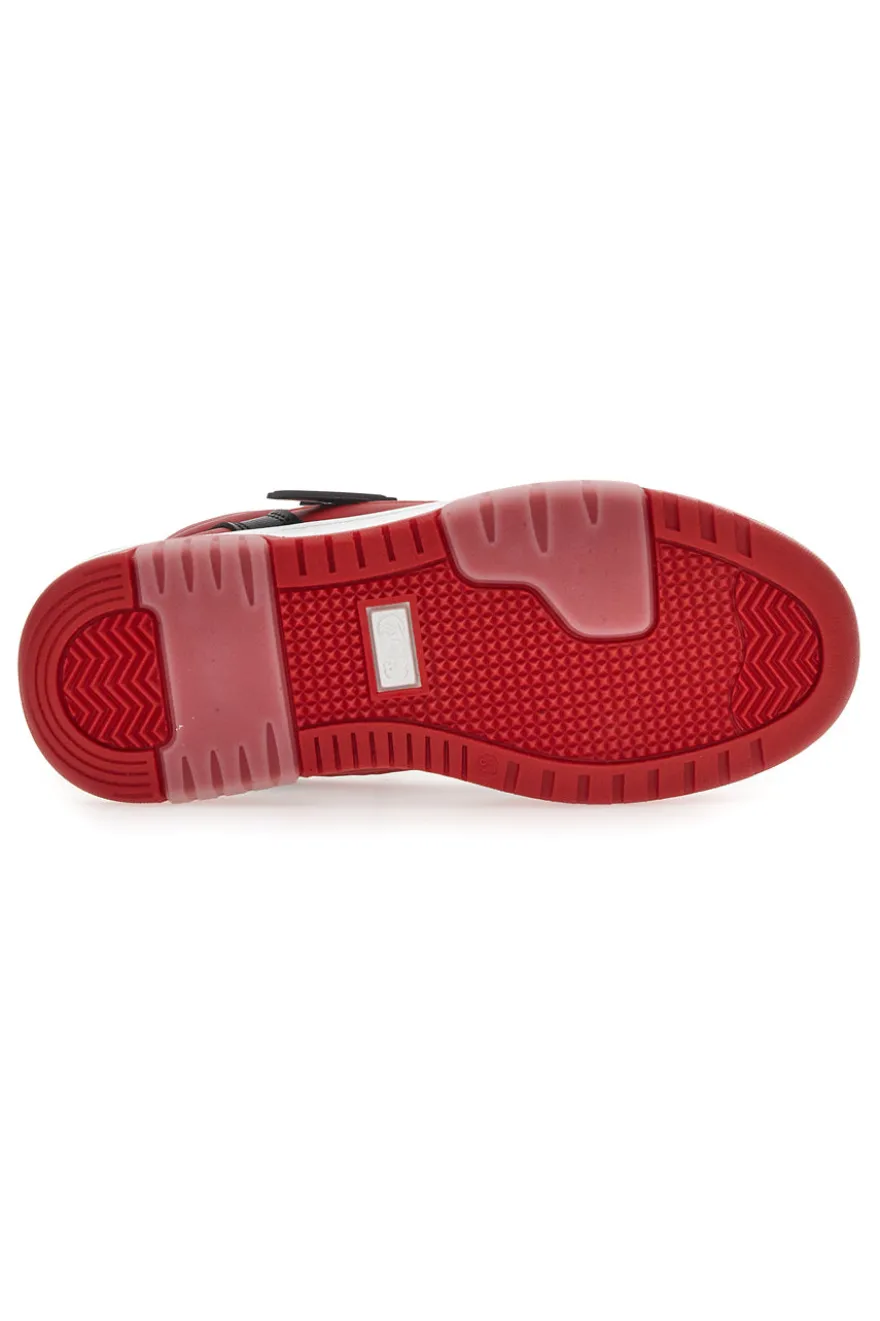 Sneakers Alte Bianche e Rosse Sweet Years 8580