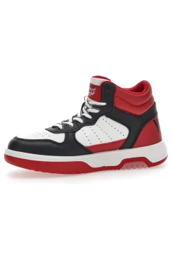 Sneakers Alte Bianche e Rosse Sweet Years 8580