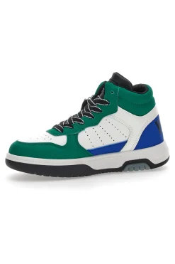 Sneakers Alte Bianche e Verdi Sweet Years 8580