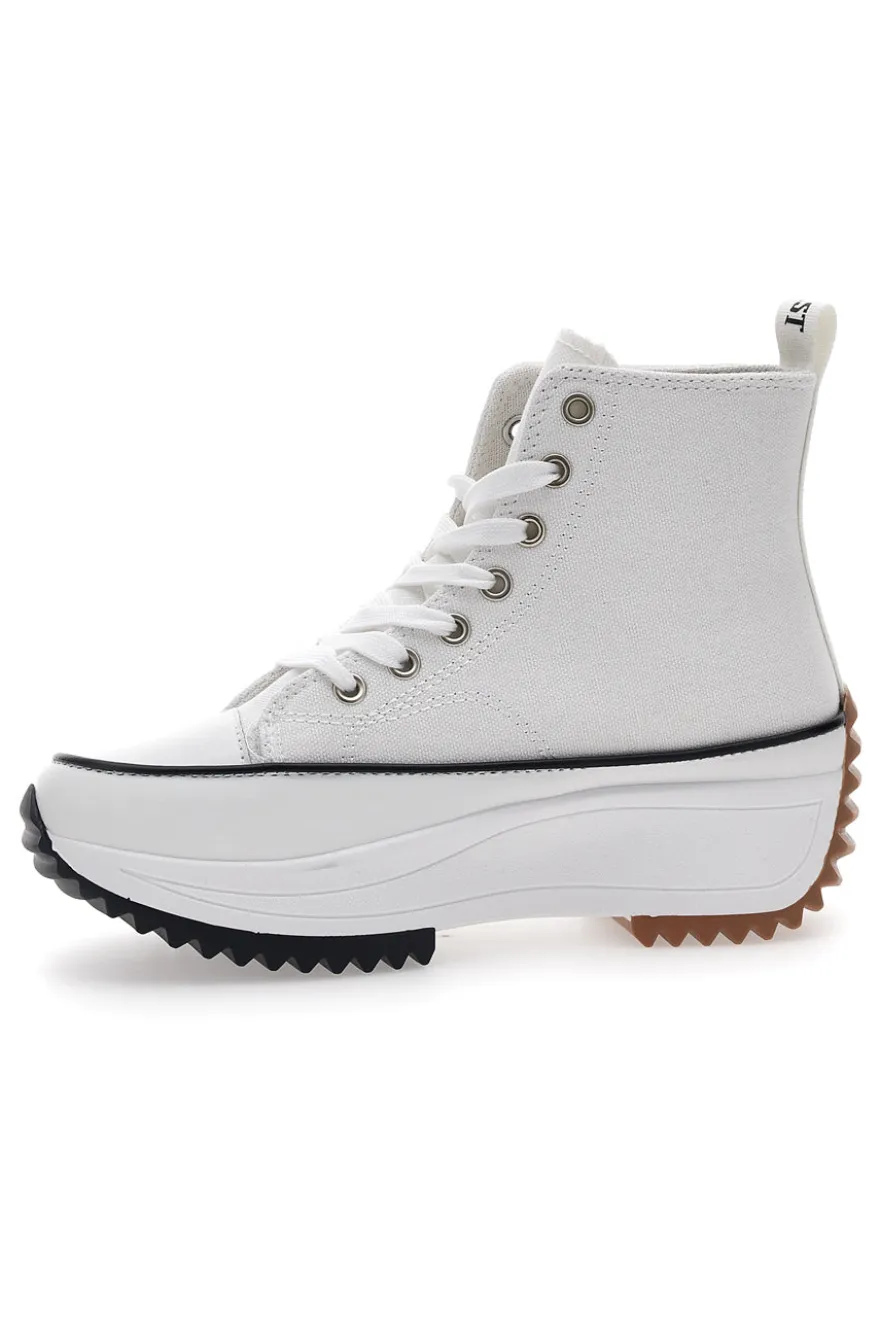Sneakers Alte con Platform Bianche Everlast 02