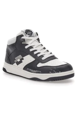 Sneakers Alte Lotto Rocket 1 Amf II Mid Bianche/Nere