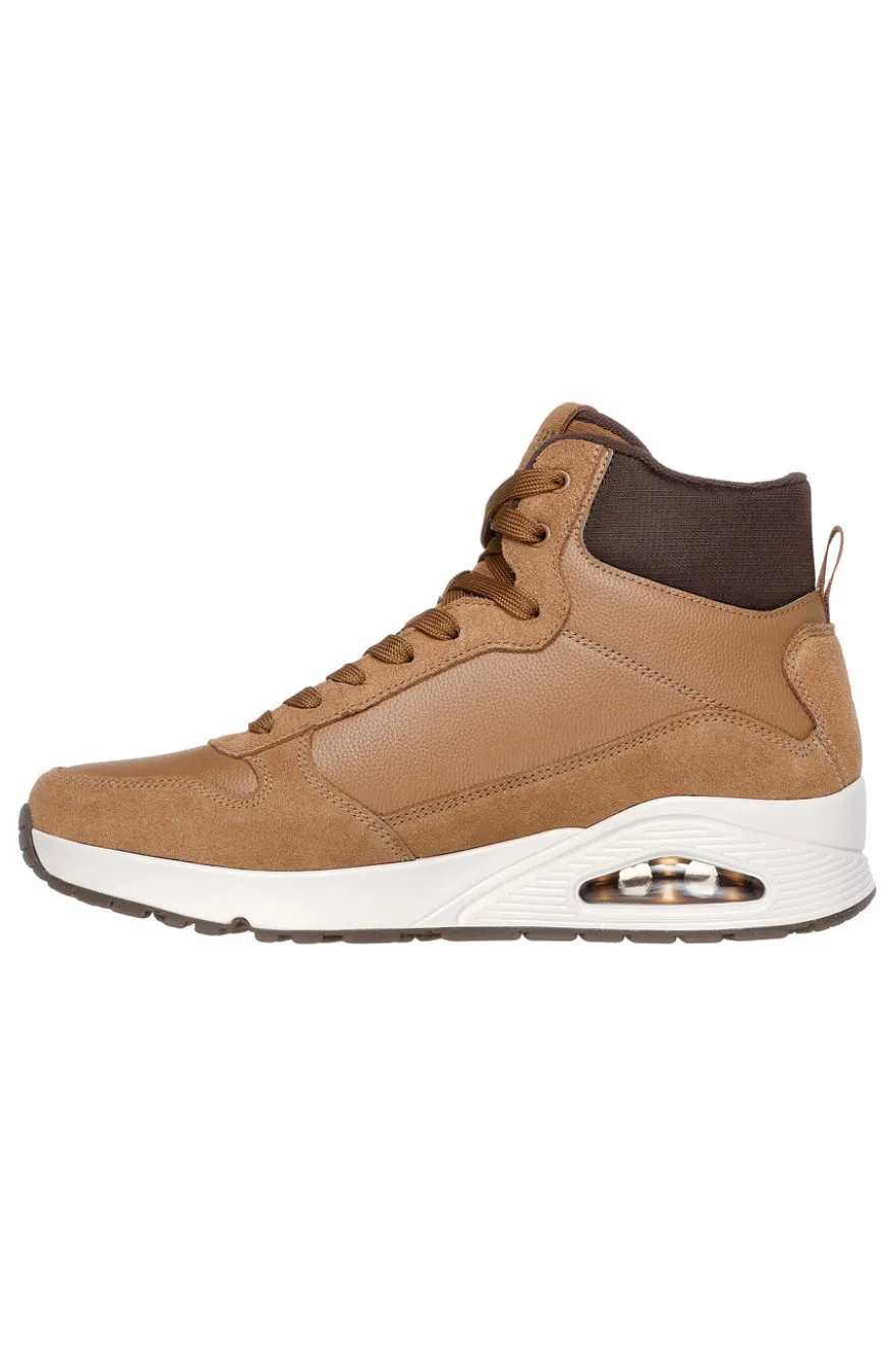 Sneakers Alte Marroni Skechers Uno Stacre Mid
